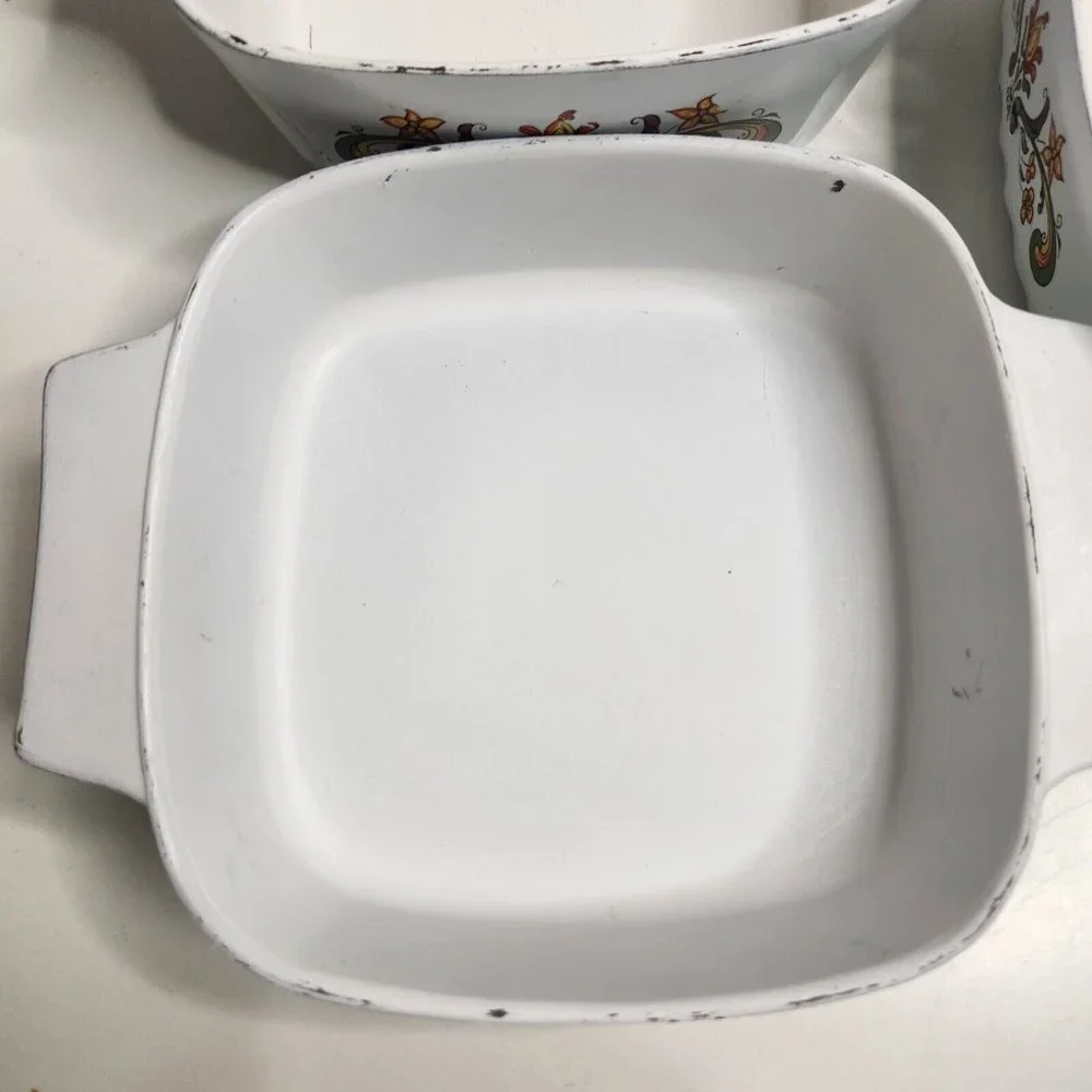 Vintage 3-Piece Nordic Ware Cast Bake Ware Casserole 2 Qt Bundt 1 1/2 Qt 1 Qt
